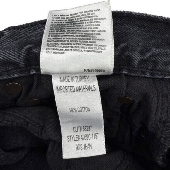 Agolde 90s Mid Rise Loose In Vagabond Size 23 - Picture 8 of 8